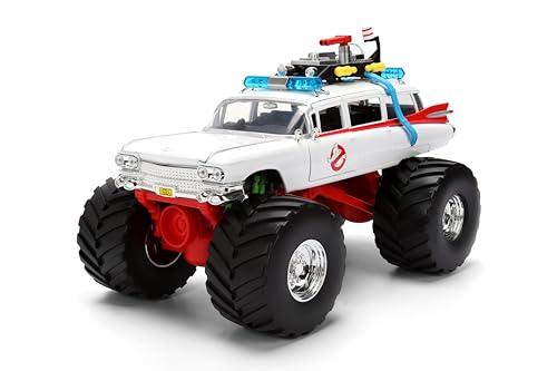 Jada Ghostbusters Ecto-1 open doors for interactive posing