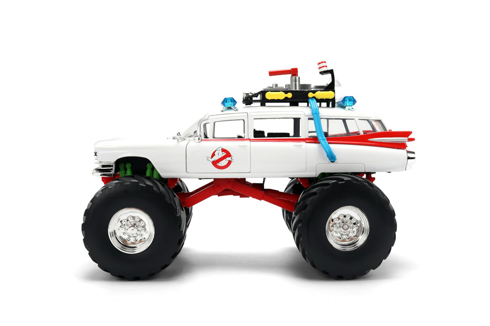 Jada Ghostbusters Ecto-1 tire detail emphasizes authentic presence