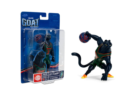 Jada Goat Jett figure on court, ideal for dynamic action play.