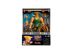 Jada Guile action figure back view showing interchangeable parts.