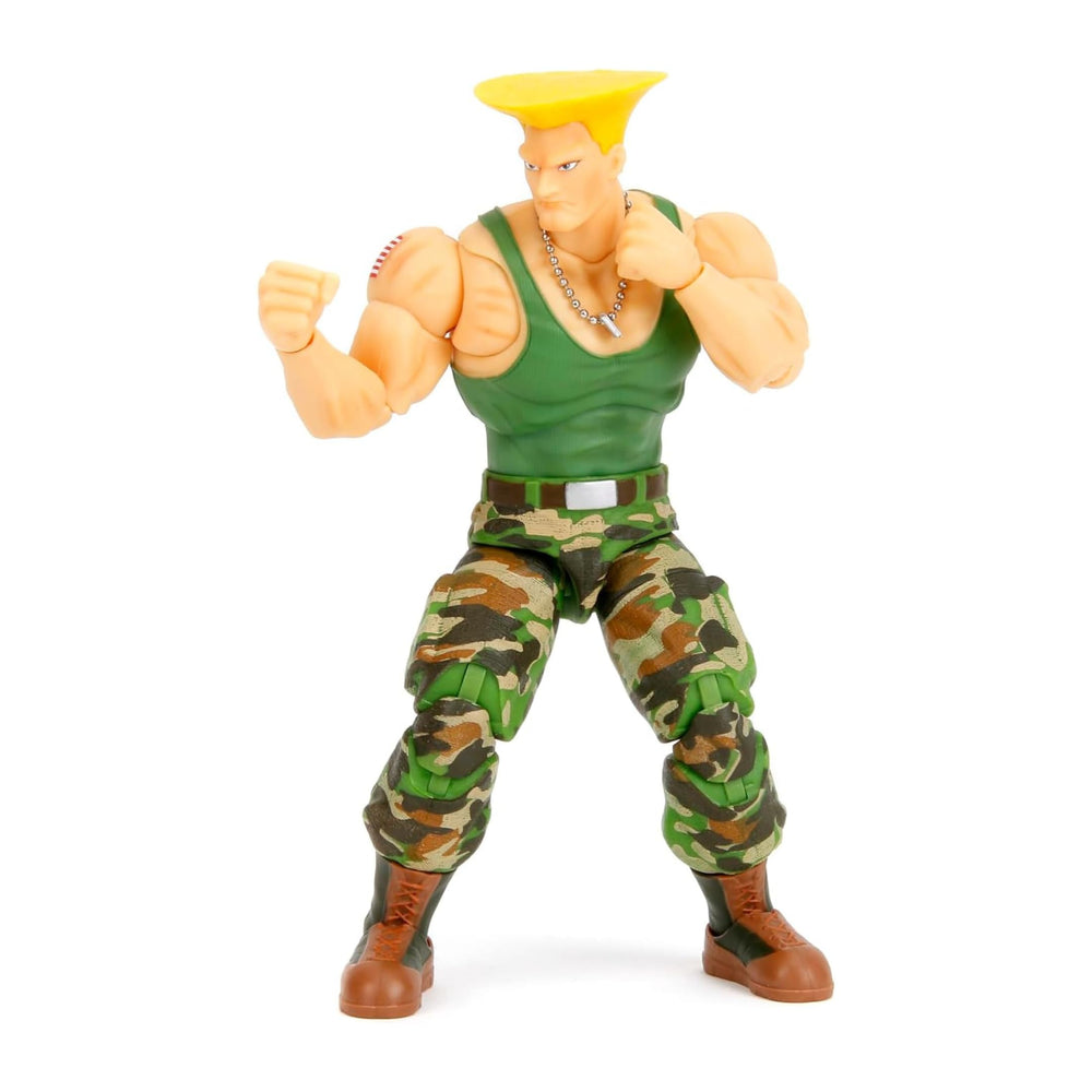 Jada Guile arcade packaging echoes classic Street Fighter II.