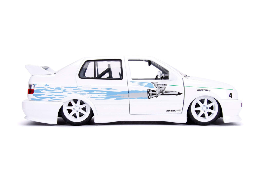 Jada Jesse's Volkswagen Jetta 1:24 display-ready model for collections.