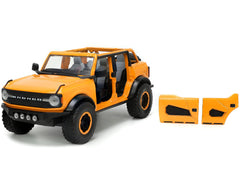 Jada Ford Bronco opening hood reveals detailed engine bay.