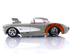 Jada Looney Tunes 1957 Corvette die-cast car side view ideal for display and gifting