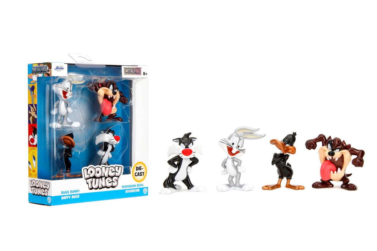 Jada Looney Tunes 4-Pack front view, ideal for display shelves and desk corners.