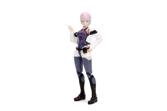 Jada Lucy 1:12 figure wearing a soft-goods jacket for lifelike posing and display.