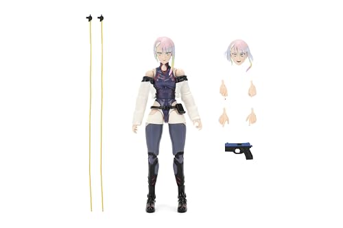 Lucy pistol accessory included for action-ready figure photography.