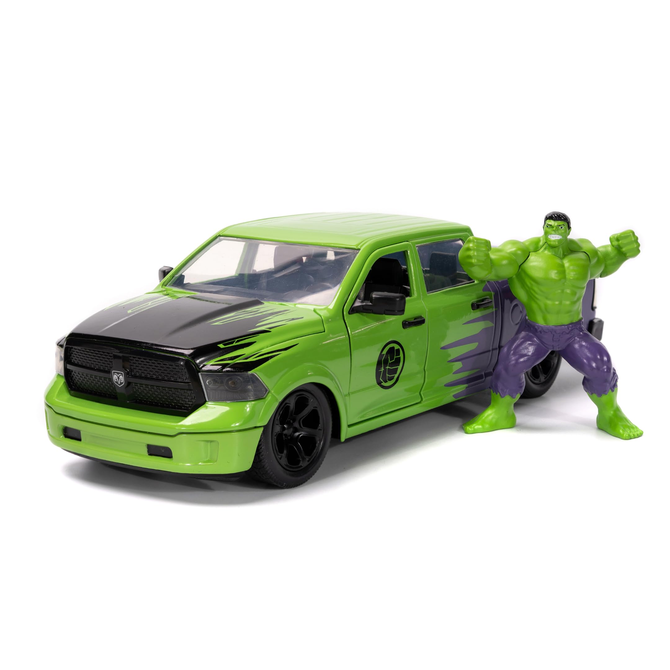 Jada Marvel 1:24 Dodge Ram 1500 die-cast car with precise detailing for collectors