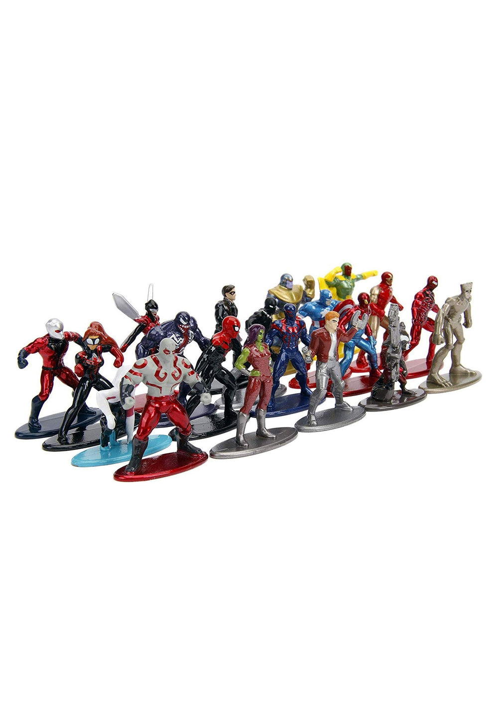 Jada Marvel 1.65 inch die-cast Spider-Man Proto-suit figure for dynamic pose displays.