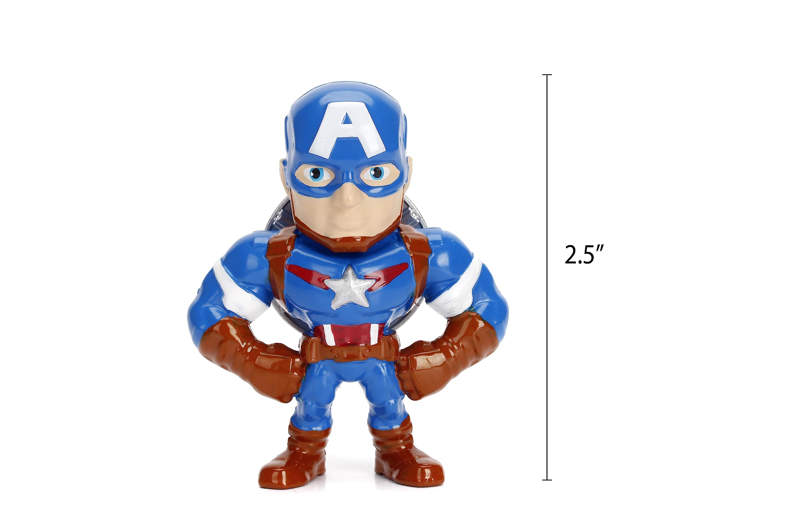Jada Marvel Avengers pack shown in a curated hero display.