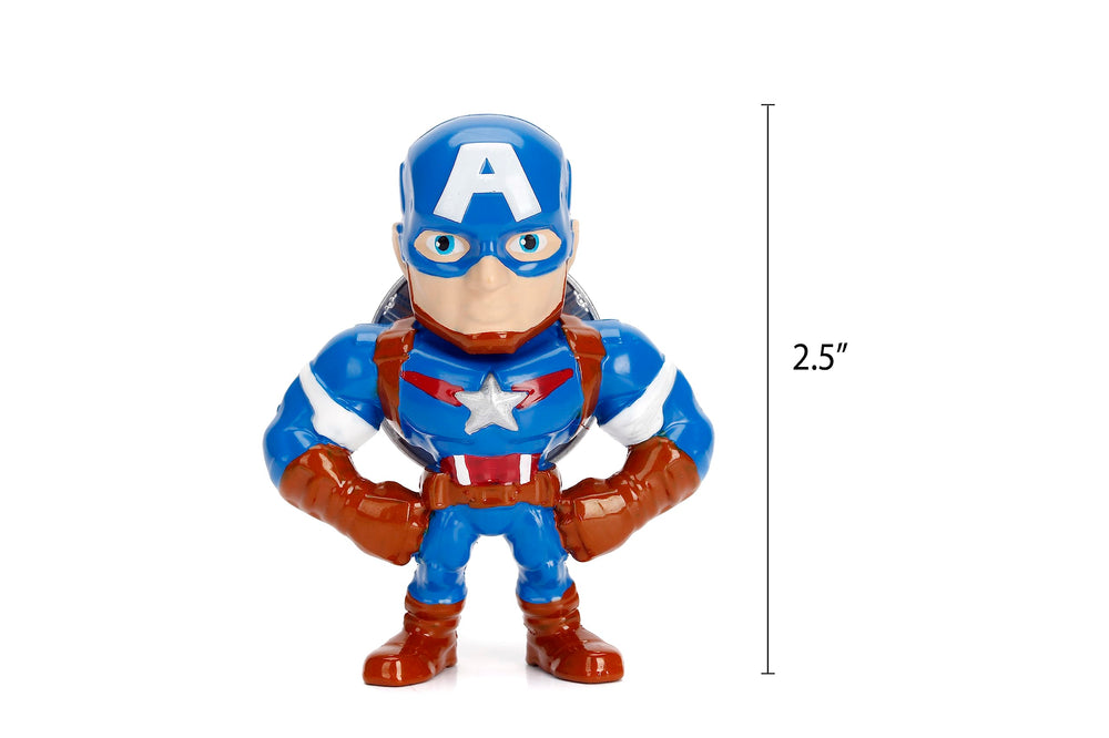 Jada Marvel Avengers pack shown in a curated hero display.