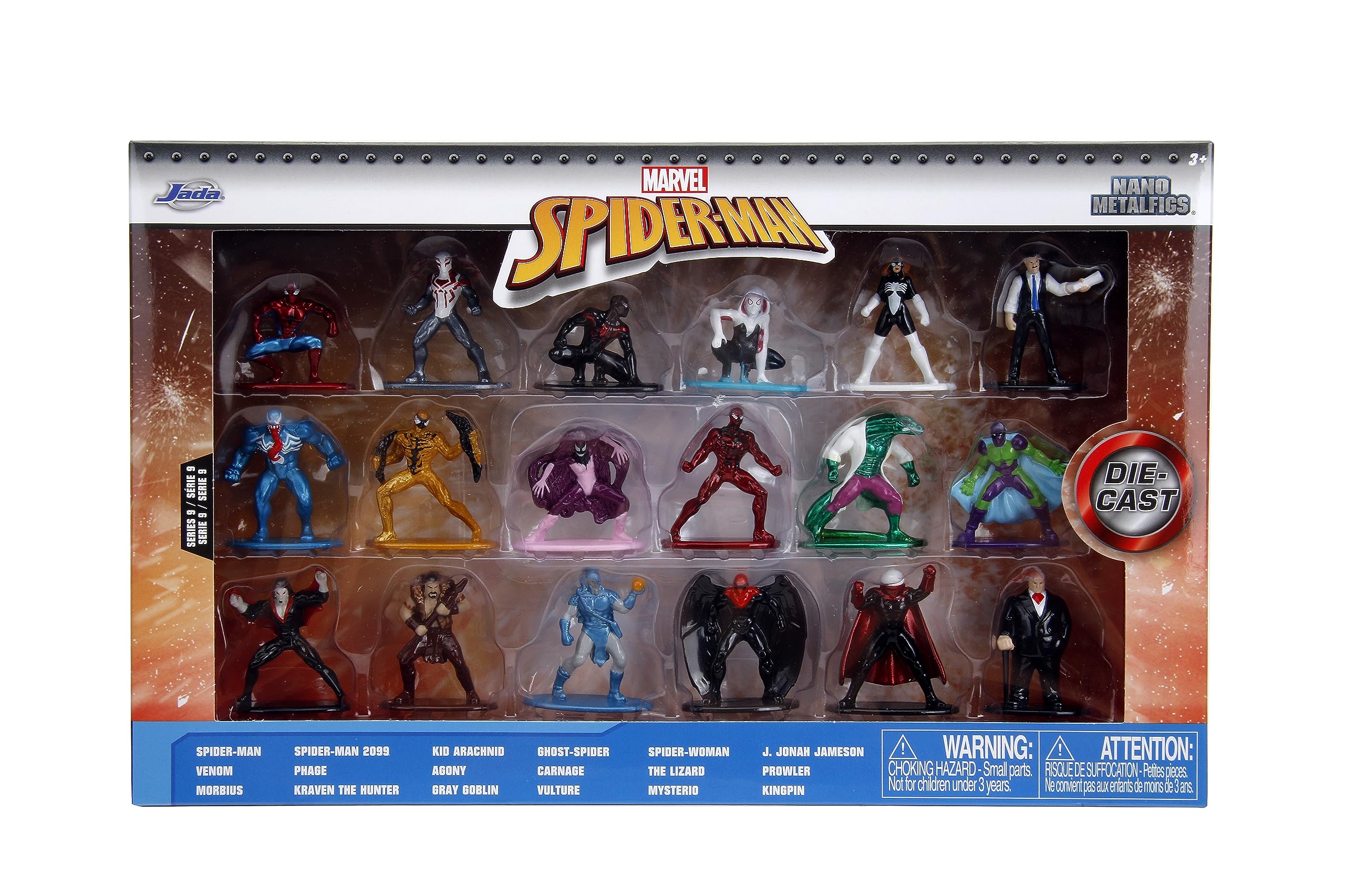 Jada Nano MetalFigs Mysterio figure with metallic sheen.