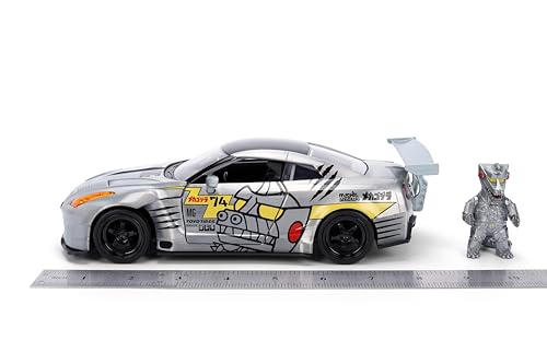 Jada Mechagodzilla GT-R35 Ben Sopra engine-detailed hood reveal for realism