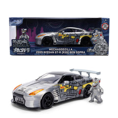 Jada Mechagodzilla GT-R35 Ben Sopra front view for display and appreciation