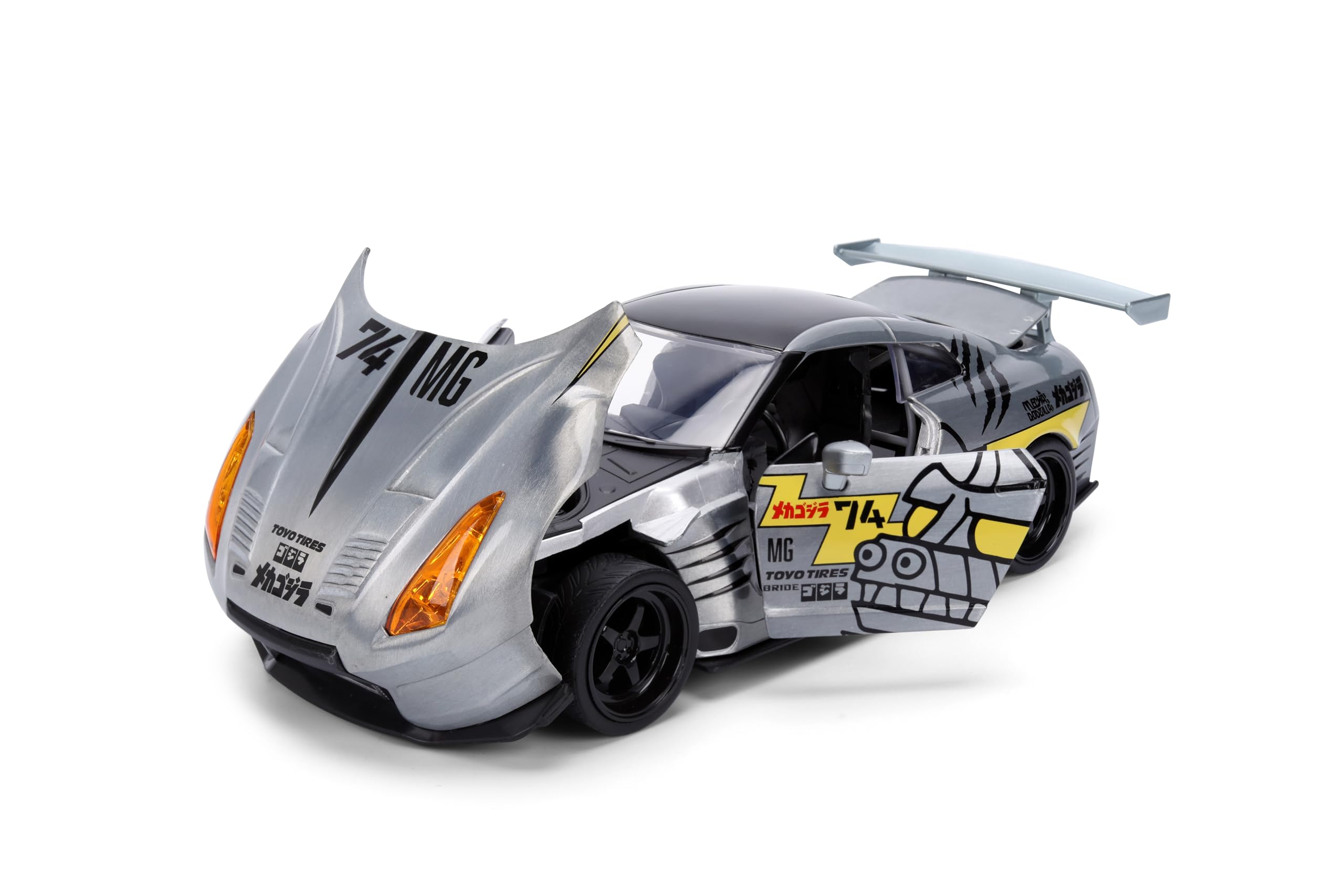 Jada Mechagodzilla GT-R35 Ben Sopra open doors show interior entry