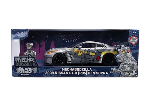 Jada Mechagodzilla GT-R35 Ben Sopra rear view highlighting taillight and stance
