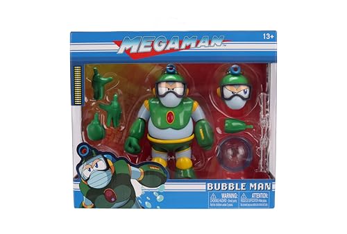 Jada Mega Man Bubble Man articulation enables dynamic action poses