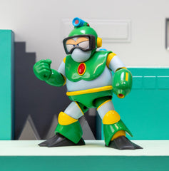 Collector box artwork featuring Jada Mega Man Bubble Man