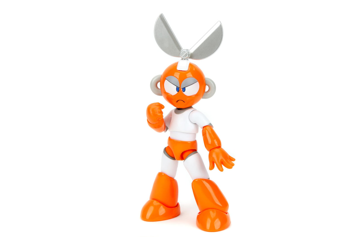Jada Mega Man Cut Man figure in a dynamic pose for collectors display.
