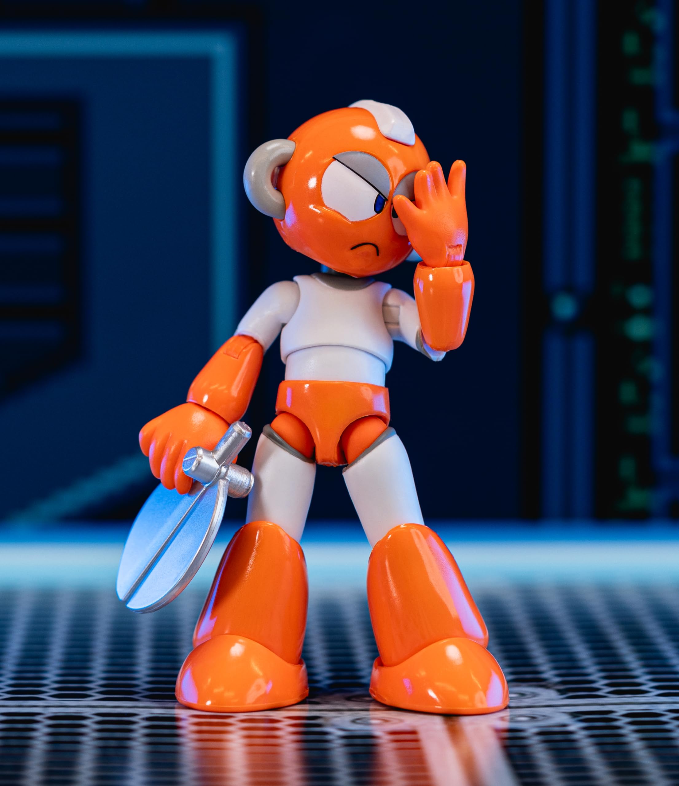 Jada Mega Man Cut Man collectible figure ready to join your display shelf.