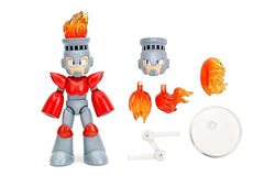 Jada Mega Man Fire Man articulation close-up showing pose options