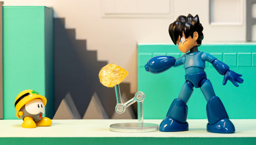 Jada Mega Man Wave 3 extra hands sets for versatile posing.