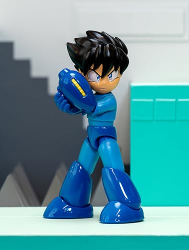 Jada Mega Man figure with fireball effect for dramatic moments.