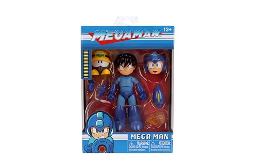 Jada Mega Man with Neo Metall companion figure for retro diorama setups.