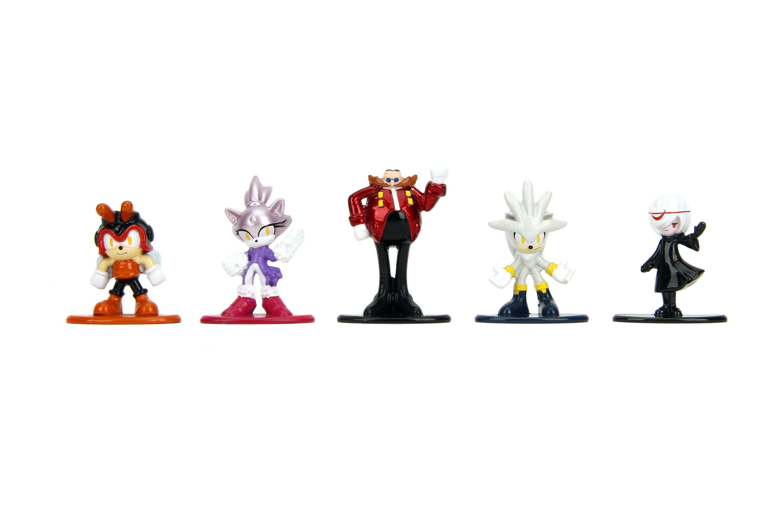 Jada Miles Tails Prower Nano MetalFig playful pose for display shelves