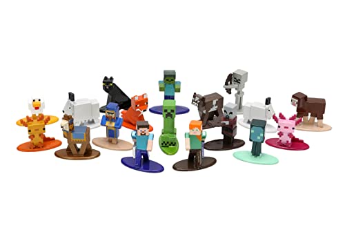 Jada Minecraft Caves and Cliffs Snow Golem figure for shelf decor