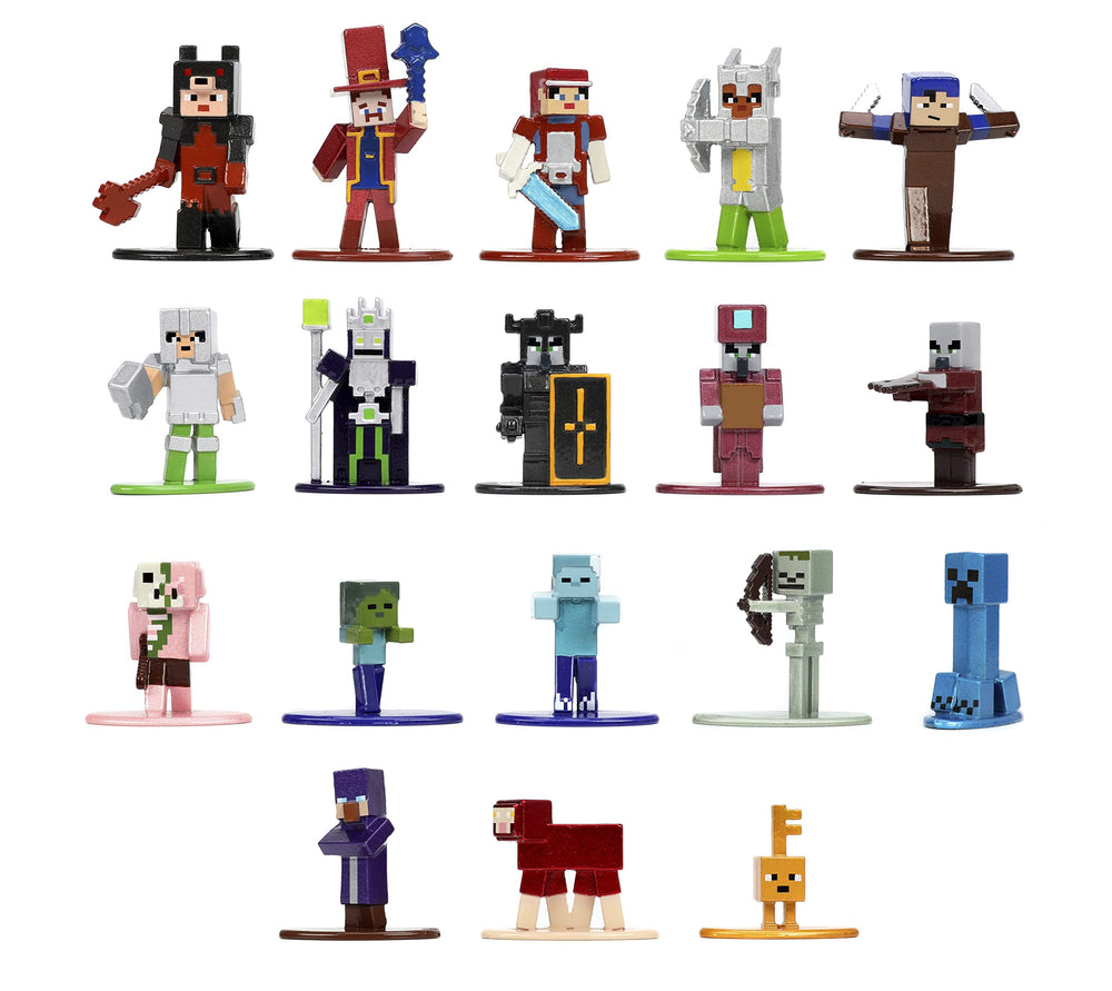 Jada Minecraft Dungeons Nano MetalFig Valorie with Renegade Armor for display and collector appeal
