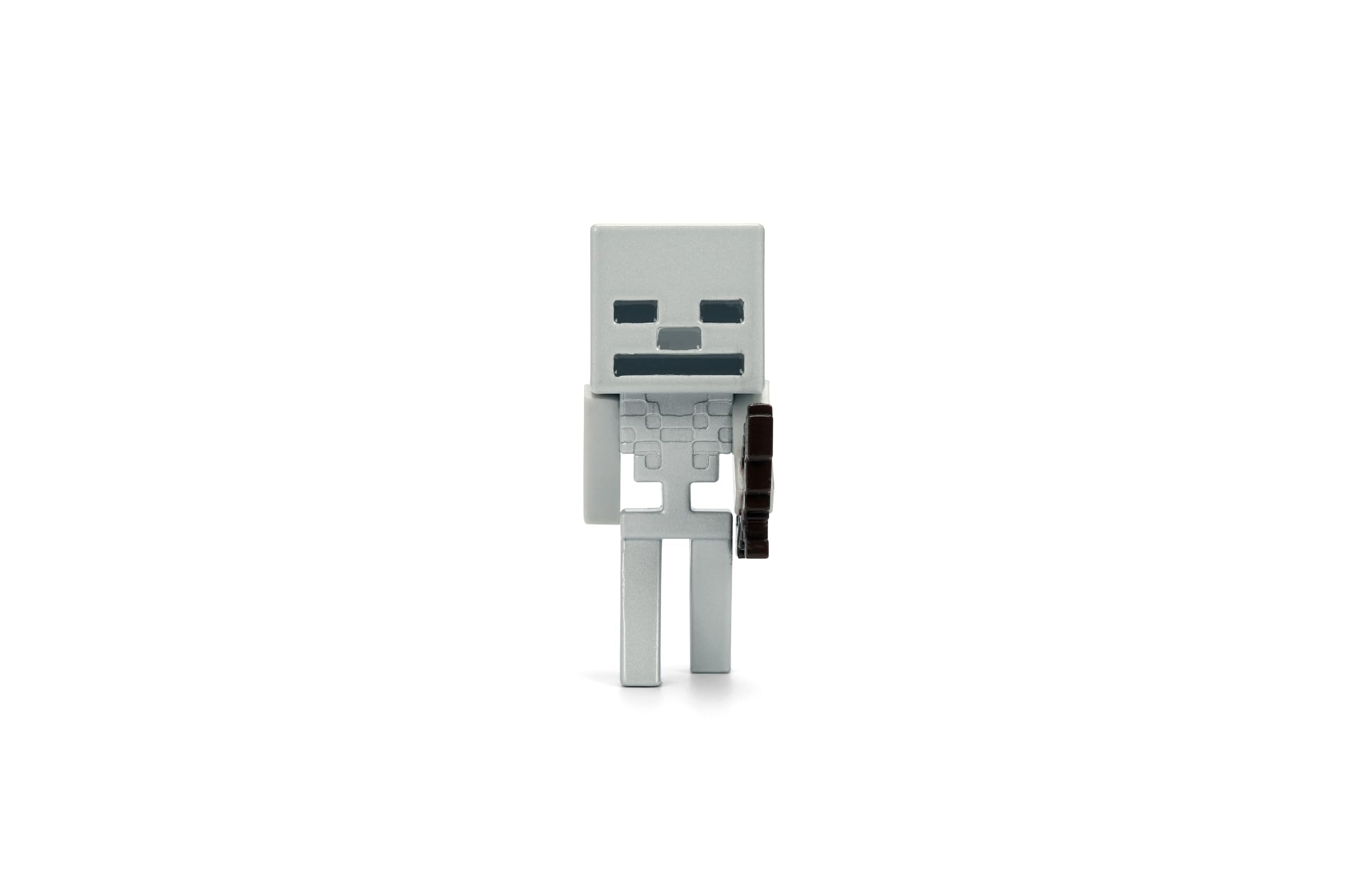 Jada Minecraft Metalfigs 4-Pack Skeleton side view for shelf presence
