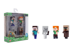 Jada Minecraft Metalfigs 4-Pack Steve with Sword front view for desk display