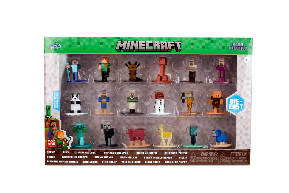 Jada Minecraft Nano Metalfigs Series 13 Snowy Nitwit figure for quirky charm