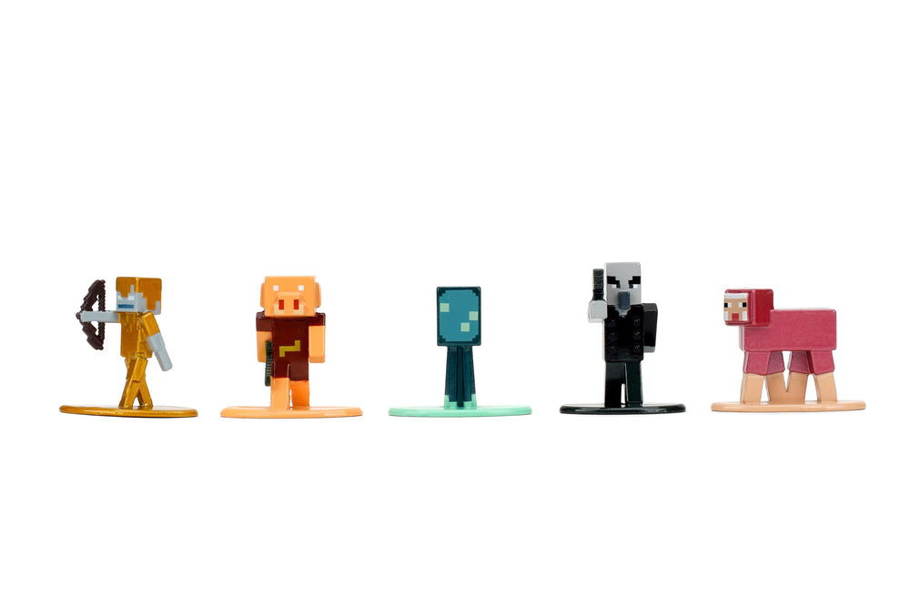 Jada Minecraft Nano Metalfigs Series 13 Wild Axolotl figure for colorful scenes