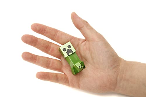 Jada Minecraft Steve 2.5-inch metalfig side view, perfect for shelf collections.