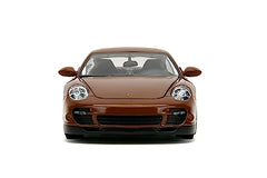Opening hood detail on the Jada MMS 1:24 Porsche 911 Turbo for authentic play.