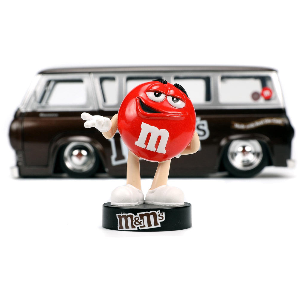 Jada M&M's 1965 Ford Econoline wheels and tires with rolling action.