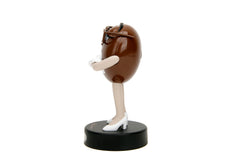 Dynamic pose detail on Jada MMS Brown figure enhances display aesthetics.