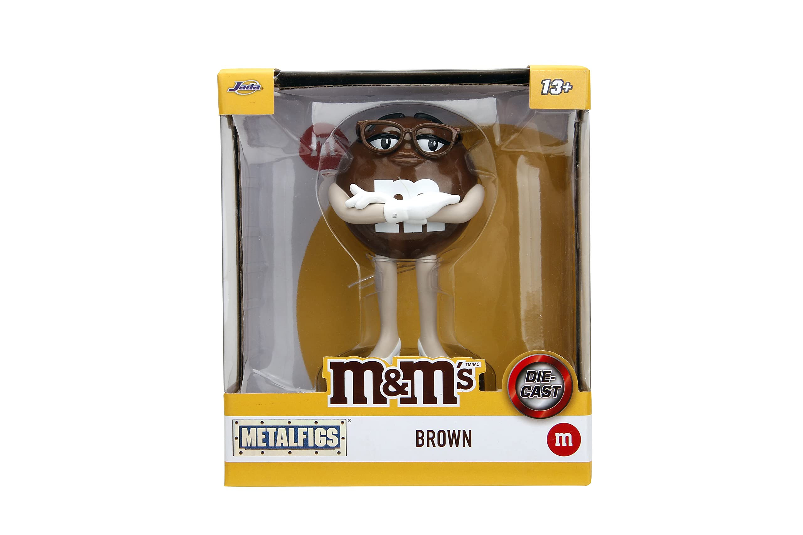 Jada MMS Brown figure shown in window box for gifting or display.