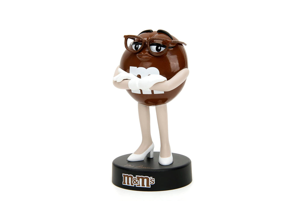 Close-up of metallic paints on Jada MMS Brown figure for premium look.
