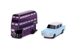 Jada Nano Hollywood Rides Knight Bus side view ideal for shelves.
