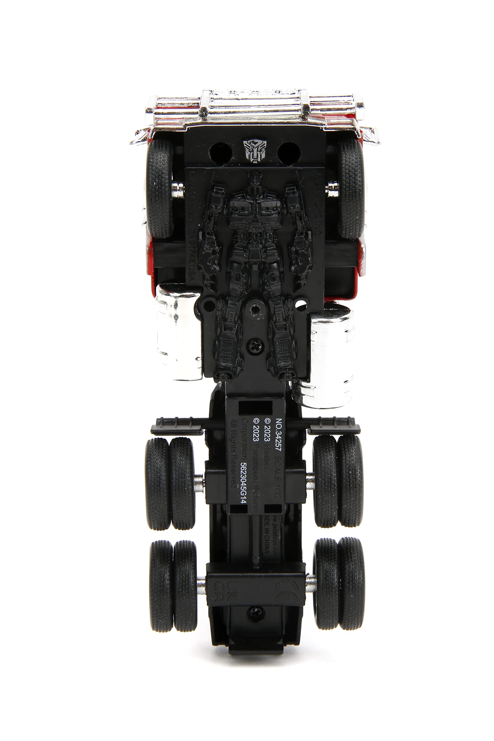 Jada Optimus Prime die-cast detailed sculpt and premium finish.