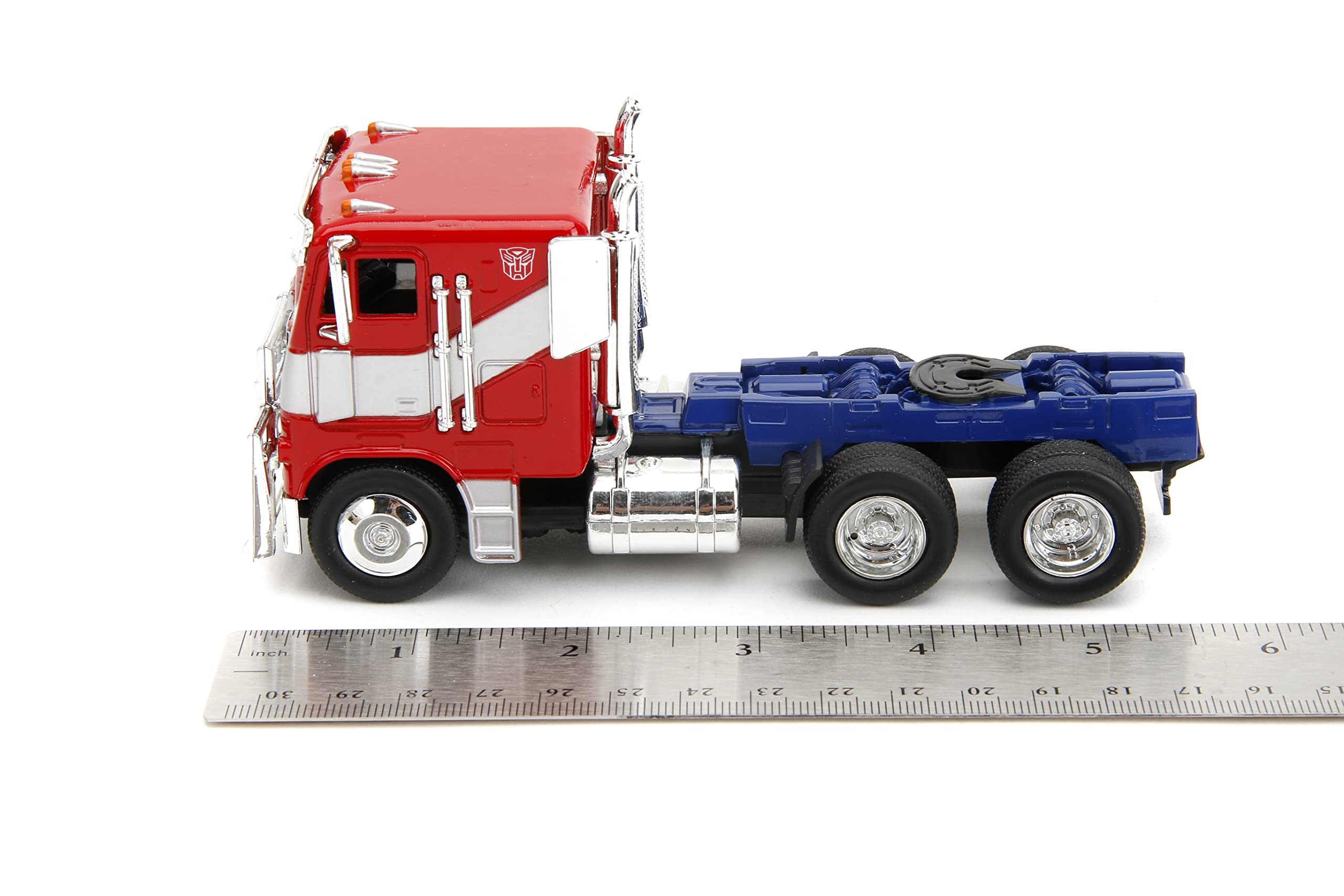 Jada Optimus Prime die-cast packaging designed for gifting.