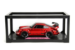 Jada Pink Slips Porsche RWB 964 rear view showcases contrast accents and detailed bumper realism.