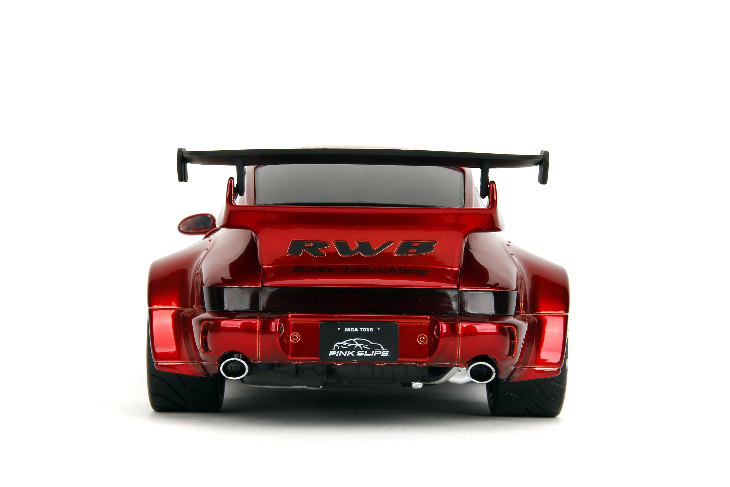 Jada Pink Slips Porsche RWB 964 scale comparison helps shoppers gauge display size.