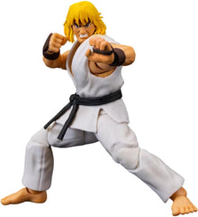 Jada Ken Masters Player 2 action figure in white gi, ideal for display or collection