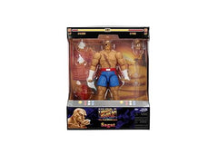 Jada Sagat deluxe 1:12 figure back view reveals premium paint and balance