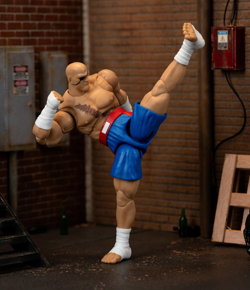 Jada Sagat deluxe Tiger Uppercut pose demonstrates poseability