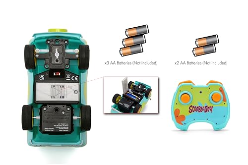 Jada Scooby-Doo Mystery Machine RC turbo action for high-speed fun.